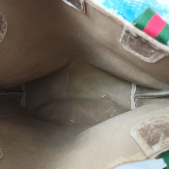100% Authentic GUCCI vintage web sherry line tote - Picture 12 of 14